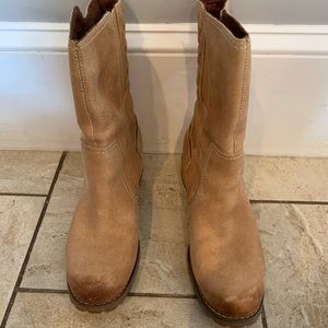 Tan Timberland boots